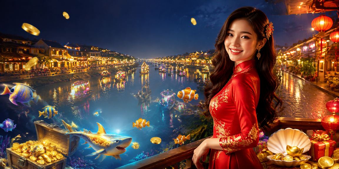 Không khí lễ hội Tết tại Hội An, người dùng trải nghiệm trò chơi casino trực tuyến trên điện thoại